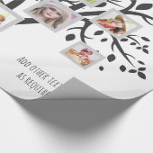 Vorlage für eine Fotocollage-Stammstruktur Persona Geschenkpapier (Ecke)
