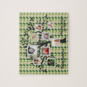 Vorlage für eine Fotocollage-Stammstruktur Persona Puzzle (Vertikal)