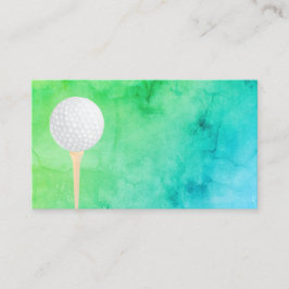 Vorlage für eine Golfball-Visitenkarte, doppelseit Visitenkarte