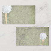 Vorlage für eine Golfball-Visitenkarte Visitenkarte (Vorne/Hinten)