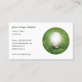 Vorlage für eine Green Energy Business Card Visitenkarte (Vorderseite)