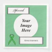 Vorlage für eine grüne Standardleiste von Kenneth  Serviette (Vorderseite)