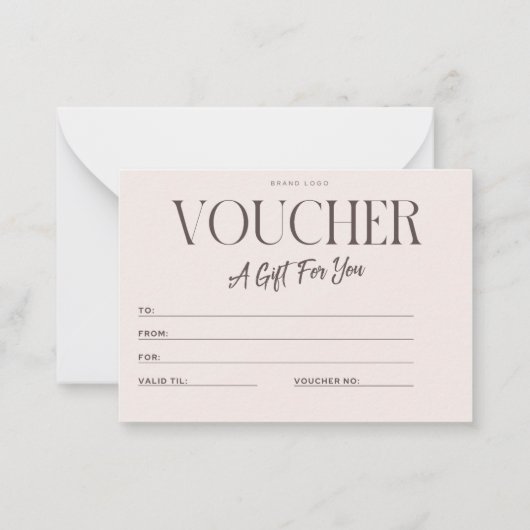 Vorlage für eine luxuriöse Minimalistische Geschen (Vorderseite)