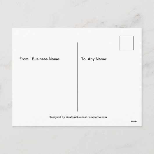 Vorlage für eine neue Postkarte (Rückseite)