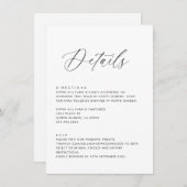 Vorlage für einfache Angaben zu Hochzeiten (Vorne/Hinten)