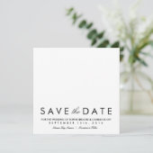 Vorlage für einfache Chic Square Save the Date (Stehend Vorderseite)