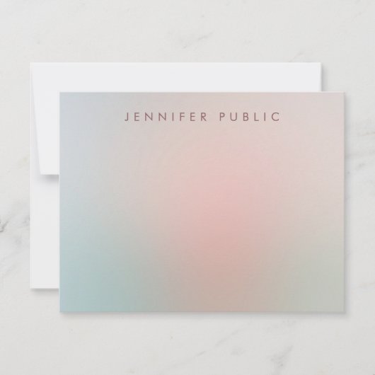 Vorlage für einfache, elegante Skriptfarben (Vorderseite)