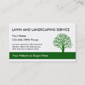 Vorlage für einfache Landschaftskarten Visitenkarte (Vorderseite)