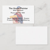 Vorlage für einfache Visitenkarten für Hausmaler Visitenkarte (Vorne/Hinten)