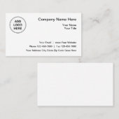 Vorlage für einfaches Firmenlogo Visitenkarte (Vorne/Hinten)