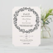 VORLAGE FÜR EINLADUNGEN ONLINE-Monogramm (Stehend Vorderseite)