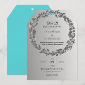 VORLAGE FÜR EINLADUNGEN ONLINE-Monogramm (Vorne/Hinten)