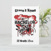 Vorlage für Einladungen von Bachelor-Gruppen (Stehend Vorderseite)