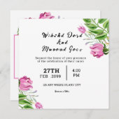 Vorlage für Einladungspapierkarten mit dem WedelSq (Vorne/Hinten)