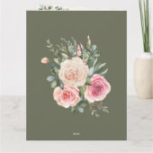 Vorlage für elegante Abschluss-Einladungskarte (Rückseite)