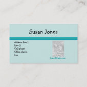 Vorlage für elegante Designer-Visitenkarten Visitenkarte (Rückseite)