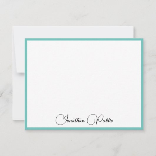 Vorlage für elegante kalligraphische Skriptnamen (Vorderseite)