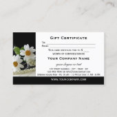 Vorlage für elegante Klaviermusikgeschenke Rabattkarte (Rückseite)