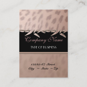 Vorlage für elegante Leopard Print Business Card Visitenkarte