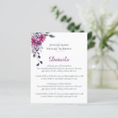 Vorlage für elegante Skriptangaben für Hochzeiten (Stehend Vorderseite)