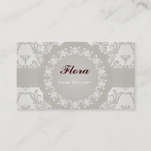 Vorlage für elegante Soft Damask Business Card Visitenkarte