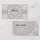 Vorlage für elegante Soft Damask Business Card Visitenkarte (Vorne/Hinten)