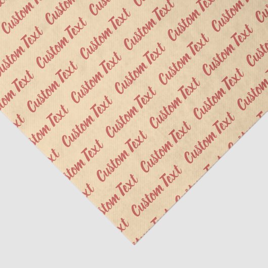 Vorlage für eleganten Peach und roten Skripttext Seidenpapier (Ausschnitt)