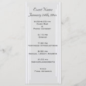 Vorlage für Ereignisprogramme - Angepasste Daten (Vorderseite)