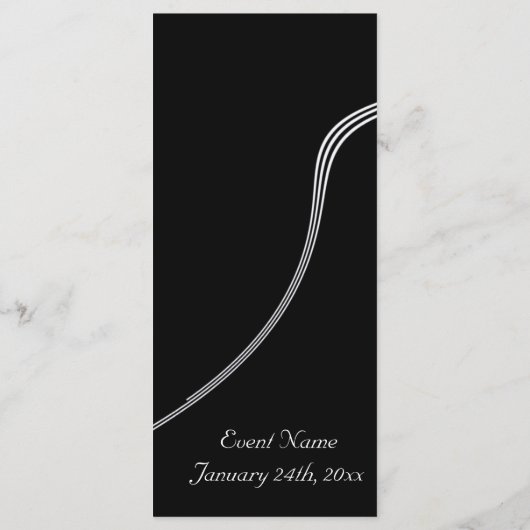 Vorlage für Ereignisprogramme - Angepasste Daten (Rückseite)