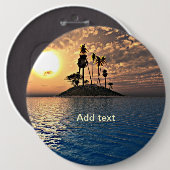 Vorlage für exotische tropische Inseln Button (Vorne & Hinten)