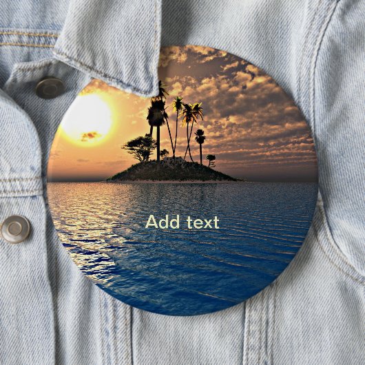 Vorlage für exotische tropische Inseln Button (Beispiel)