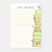 Vorlage für Extravagante, farbige Pastell-Gruppen Post-it Klebezettel (Vorderseite)