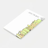 Vorlage für Extravagante, farbige Pastell-Gruppen Post-it Klebezettel (angewinkelt)