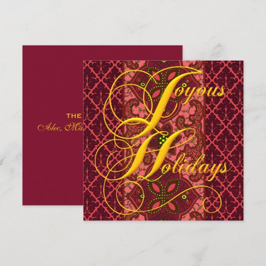 Vorlage für Feiertage (Vorne/Hinten)