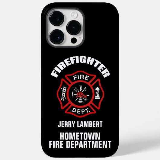Vorlage für Firefighter-Namen Case-Mate iPhone Hülle (Rückseite)