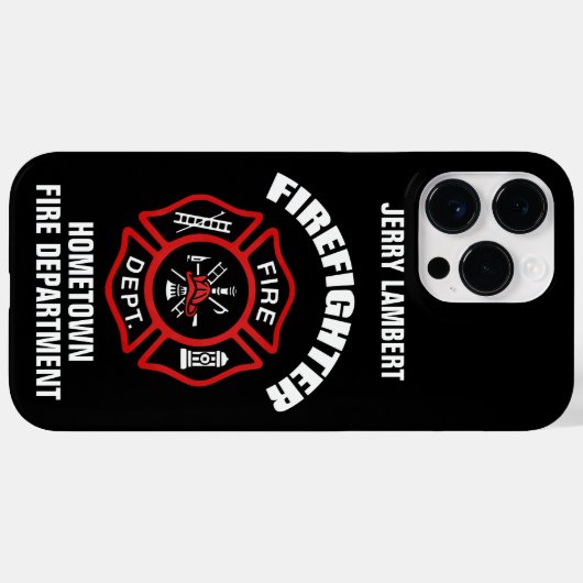 Vorlage für Firefighter-Namen Case-Mate iPhone Hülle (Rückseite (Horizontal))