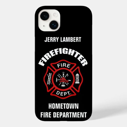 Vorlage für Firefighter-Namen Case-Mate iPhone Hülle (Rückseite)