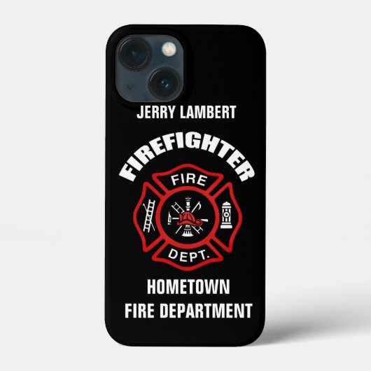 Vorlage für Firefighter-Namen Case-Mate iPhone Hülle (Rückseite)