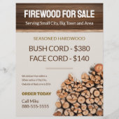 Vorlage für Firewood für den verkauften Business-F Flyer (Vorne)