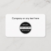 Vorlage für Firmenkarten-Logos Visitenkarte (Vorderseite)