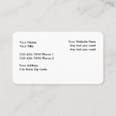 Vorlage für Firmenkarten-Logos Visitenkarte (Rückseite)