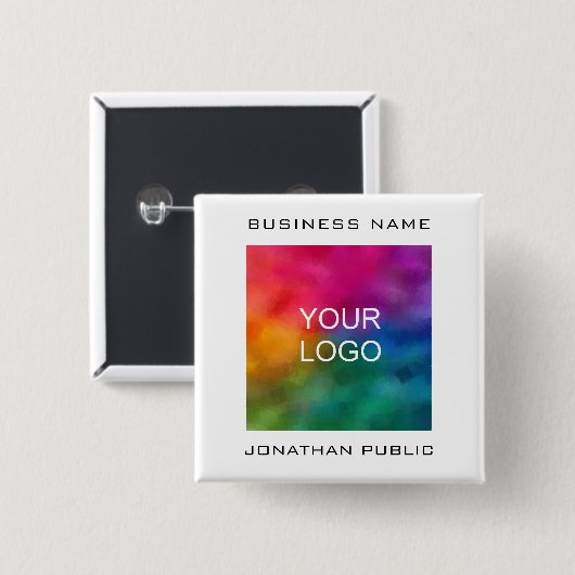 Vorlage für Firmenlogo Button (Vorne & Hinten)