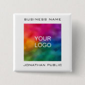 Vorlage für Firmenlogo Button (Vorderseite)