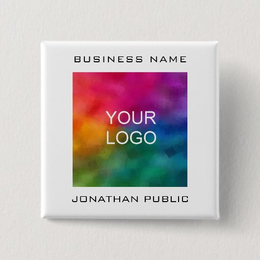 Vorlage für Firmenlogo Button (Vorderseite)