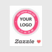 Vorlage für Firmenlogo Firmenname Firmenaufkleber Aufkleber (Blatt)