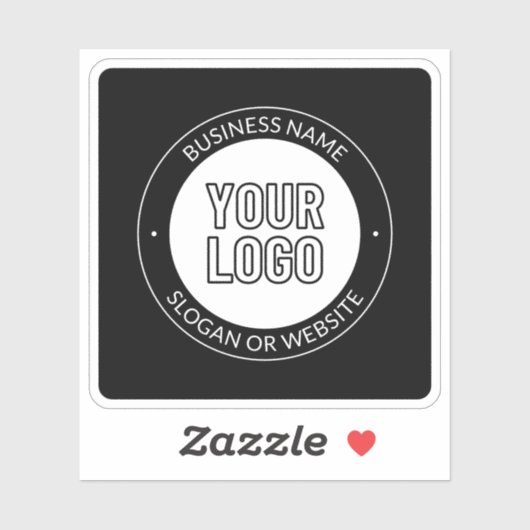 Vorlage für Firmenlogo oder Design und Bearbeitung Aufkleber (Blatt)