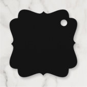 Vorlage für Firmenlogo oder Design und Bearbeitung Geschenkanhänger (Rückseite)