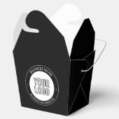 Vorlage für Firmenlogo oder Design und Bearbeitung Geschenkschachtel (Geöffnet)