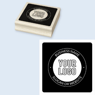 Vorlage für Firmenlogo oder Design und Bearbeitung Gummistempel
