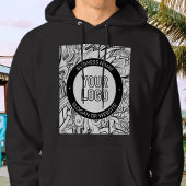 Vorlage für Firmenlogo oder Design und Bearbeitung Hoodie